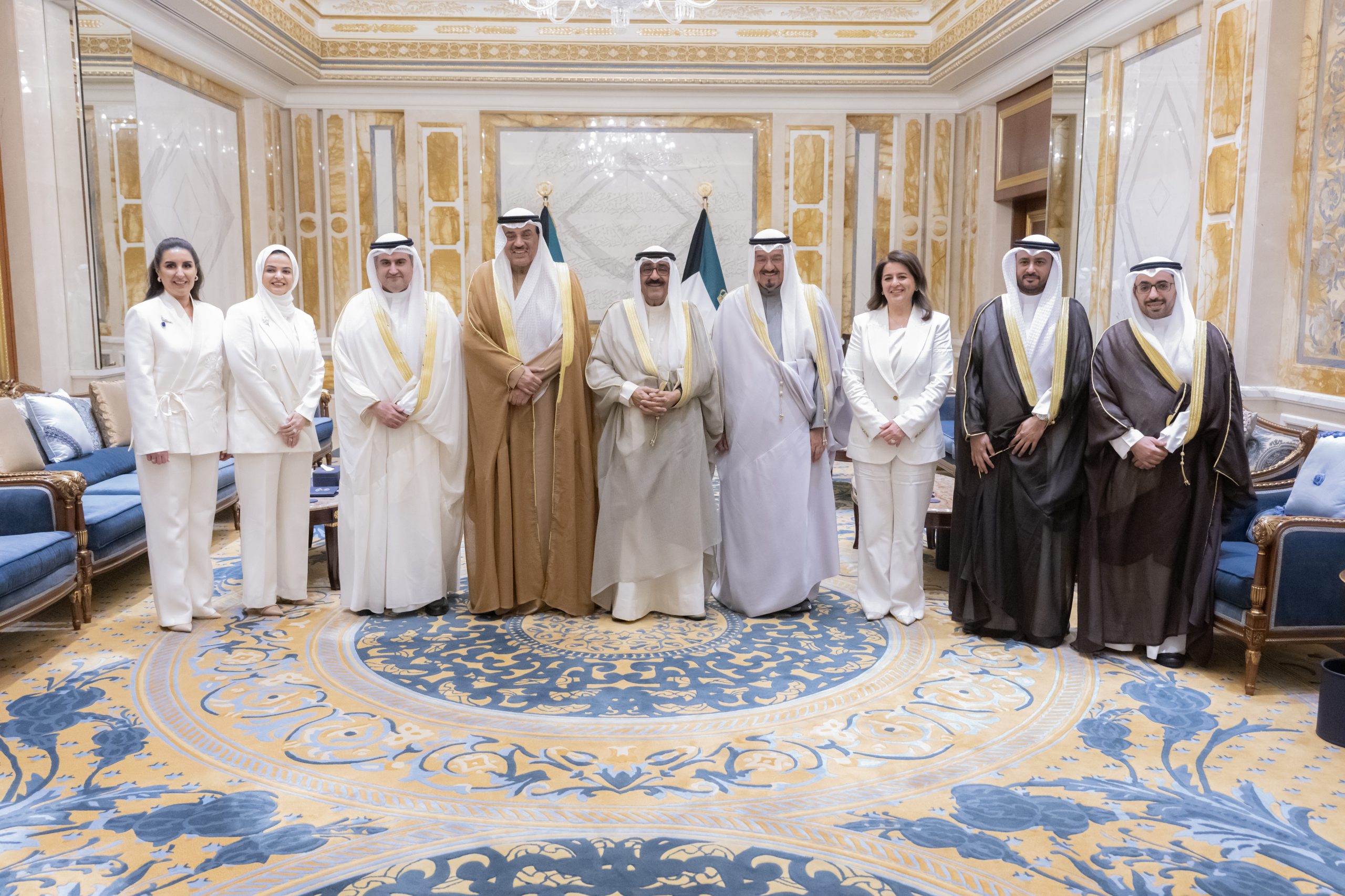 سمو أمير البلاد يستقبل وزير العدل ورئيس وأعضاء مجلس إدارة الهيئة العامة لمكافحة الفساد
